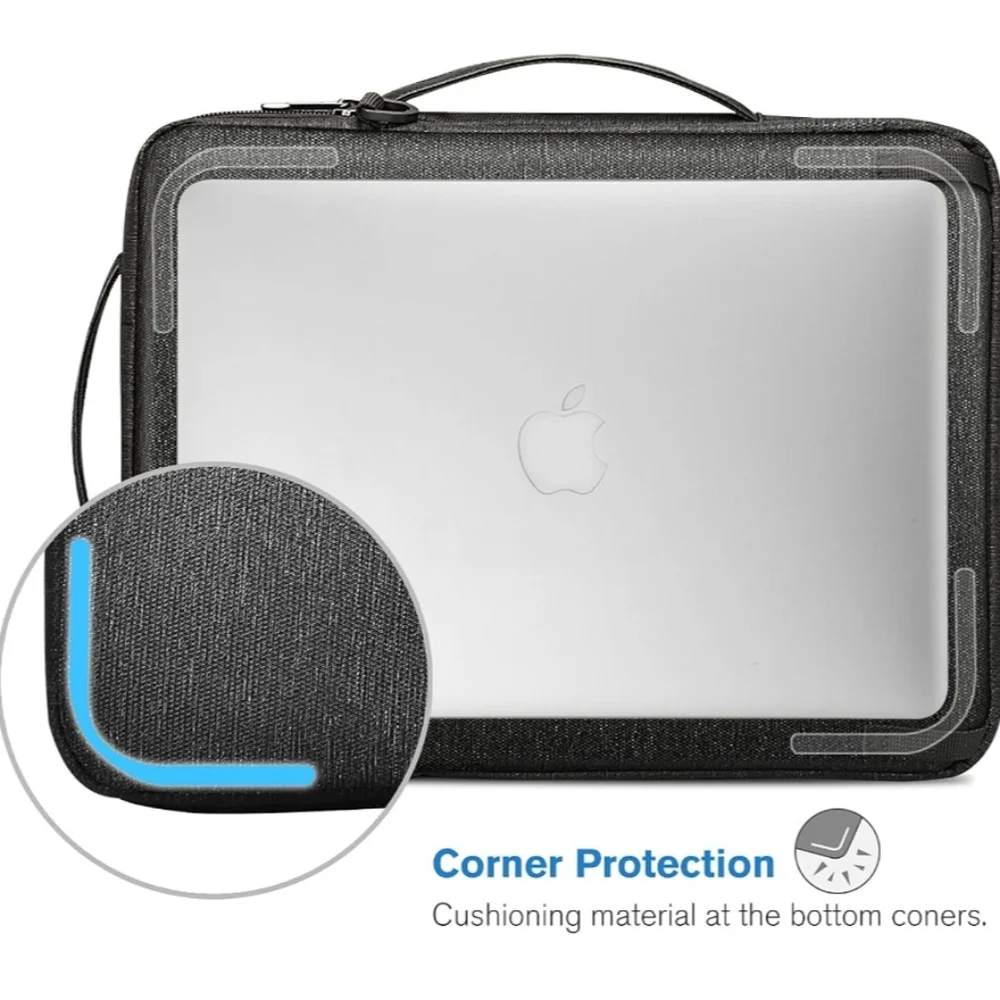 💼 FINPAC Laptop Shoulder Bag - Black (13-16 Inch) 💼